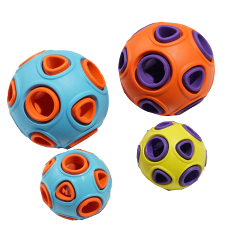 Populer гумена топка с малка камбана куче дъвче играчка за домашни любимци за забавление